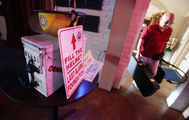 Raising donations for 'Last Alarm'